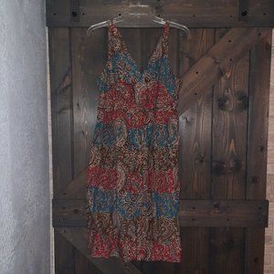 Avenue 18/20 cotton summer dress cross over bodice